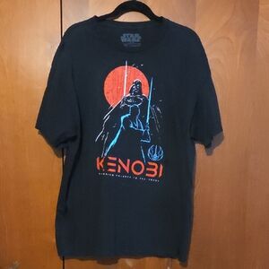 Star Wars Kenobi Black and Red Tee